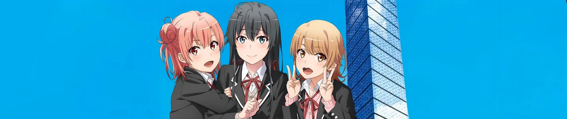 Yahari Ore no Seishun Love Come wa Machigatteiru. Kan: Dakara, Shishunki wa Owarazu ni, Seishun wa Tsuzuiteiku. Banner